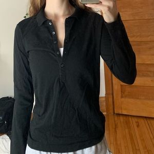 Lacoste Black 1/4 Button up!